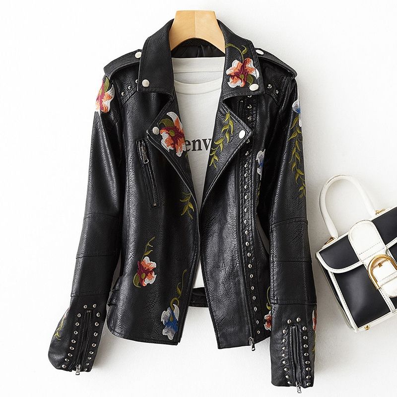TIOZONEY - Chaqueta PU Mujer