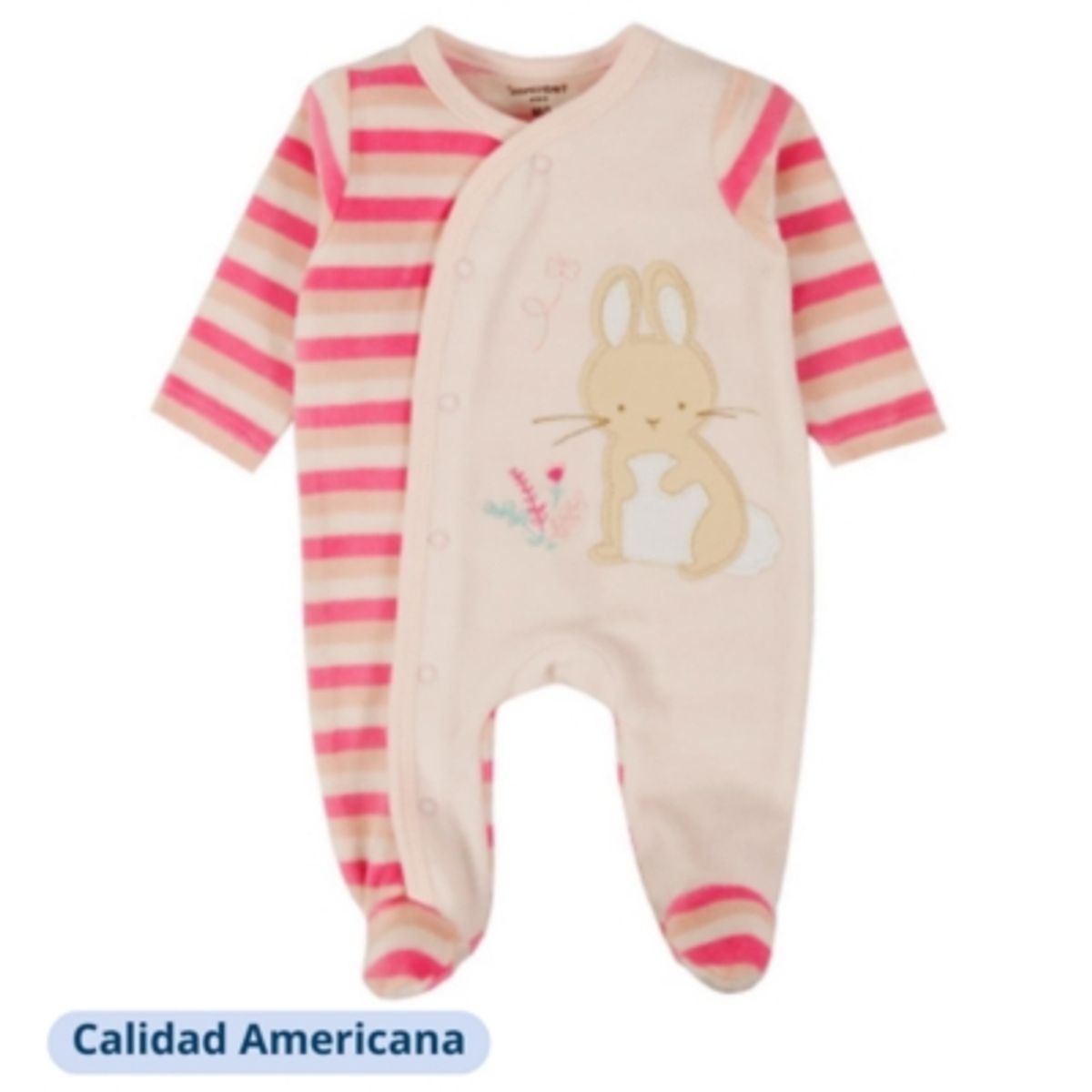 TEDMIMAK - Enterito Bebe Niña Pijama Tedmimak Plush Rayado