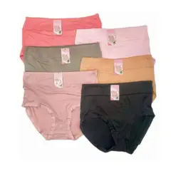 EVERSO - Pack 12 Calzones De Mujer Tiro Alto Bambu Grand.