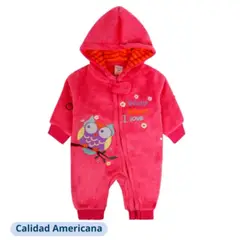 TEDMIMAK - Enterito Bebe Niña Pijama Plush Fucsia
