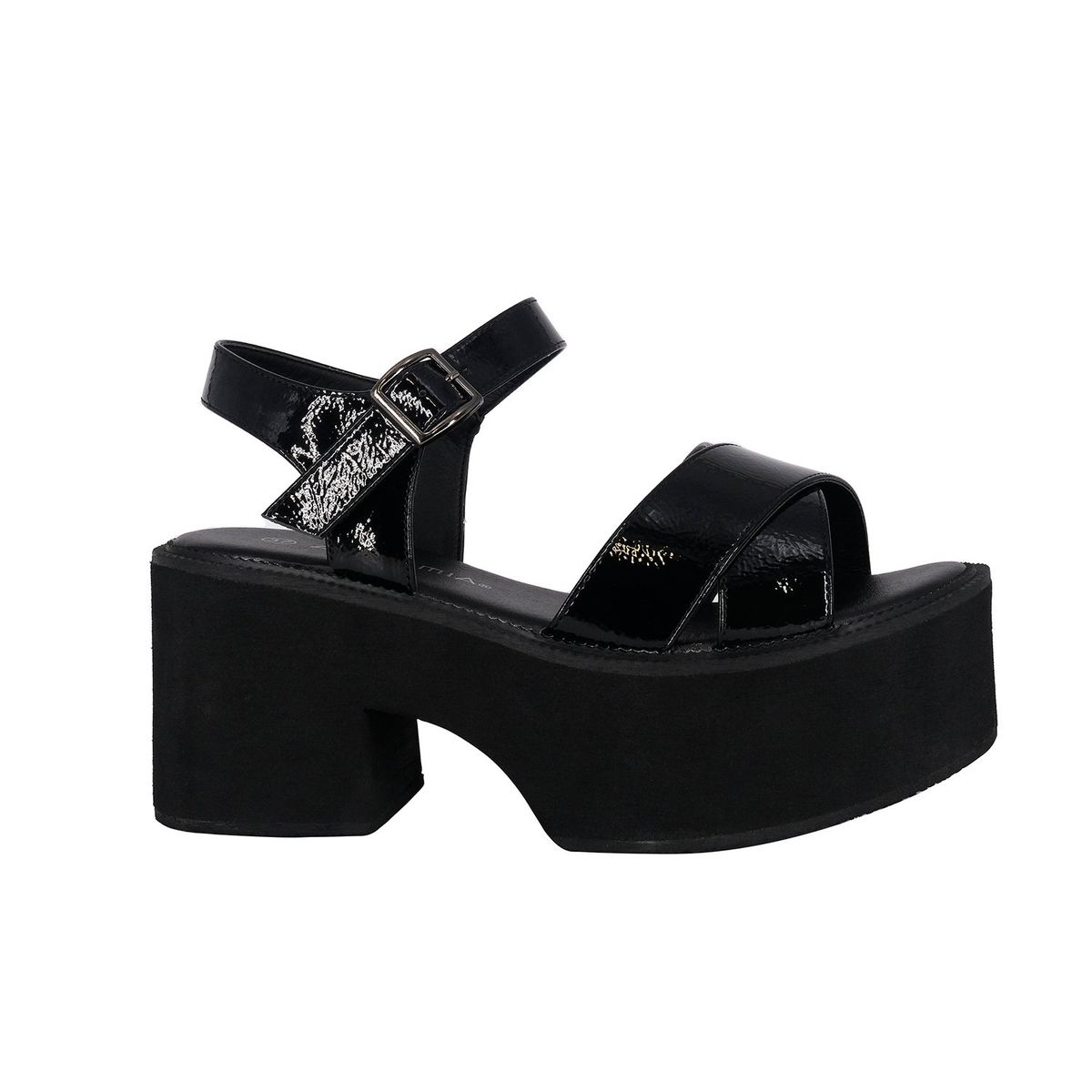 ALQUIMIA - Sandalia Plataforma Mujer Full Negro Weex Alquimia