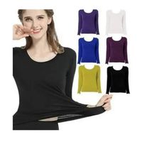 6 Camisetas Bambú Mujer Sin Polar.