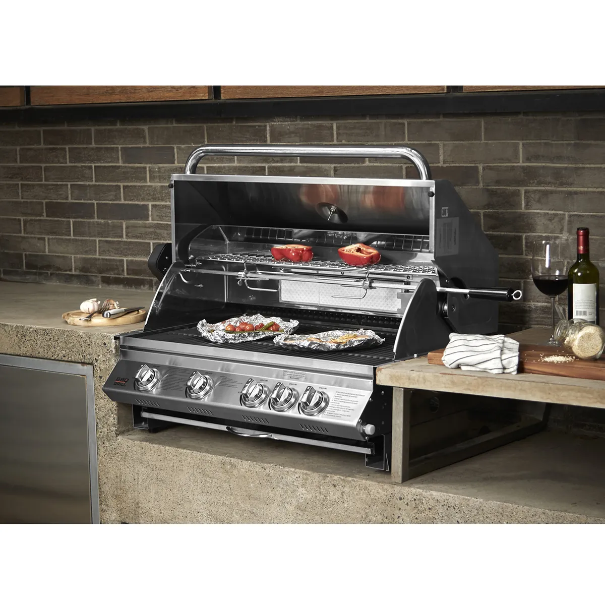 BBQ GRILL - Parrilla Gas Kansas Empotrada 4 Quemadores