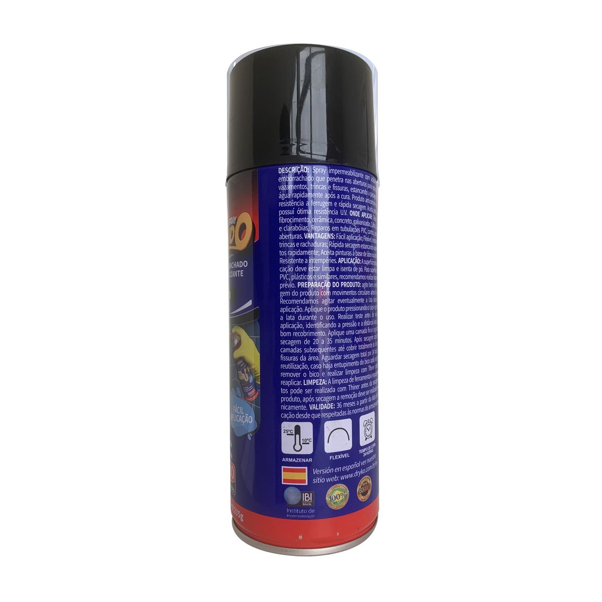GENERICO - Spray Sellador Dryko Vedatudo Negro 400 ml