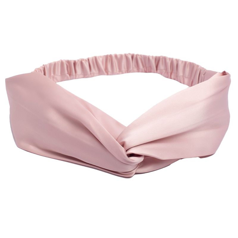 MARINA COLORINA - Cintillo de seda 22 momme color rosado