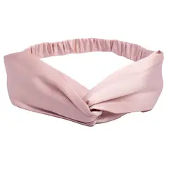 MARINA COLORINA - Cintillo de seda 22 momme color rosado