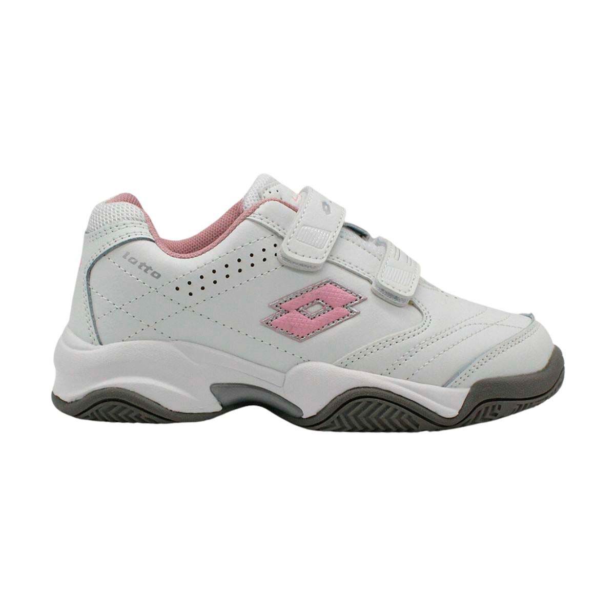 LOTTO - Zapatilla Escolar Niña Lotto - Court BTS1 Blanco Rosado LOTTO