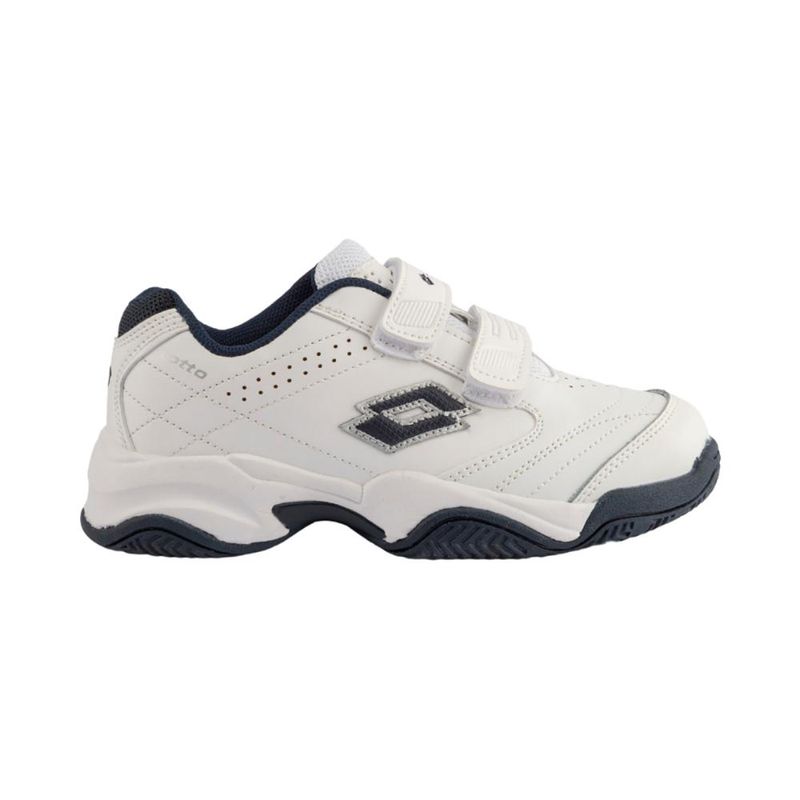 LOTTO - Zapatilla Escolar Niño Lotto - Court BTS1 Blanco Azul LOTTO