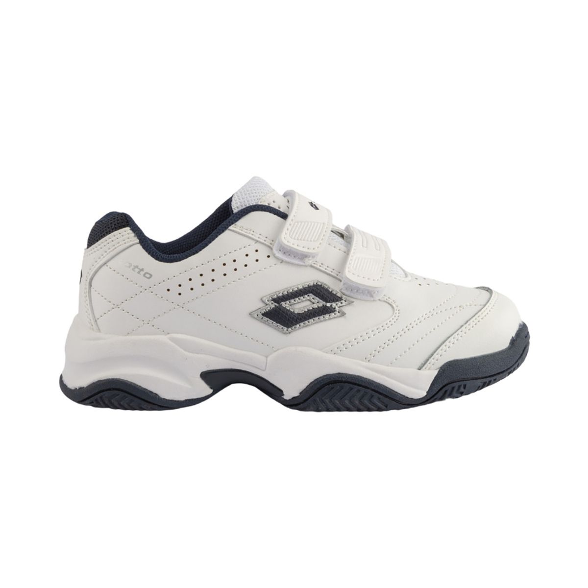LOTTO - Zapatilla Escolar Niño Lotto - Court BTS1 Blanco Azul LOTTO