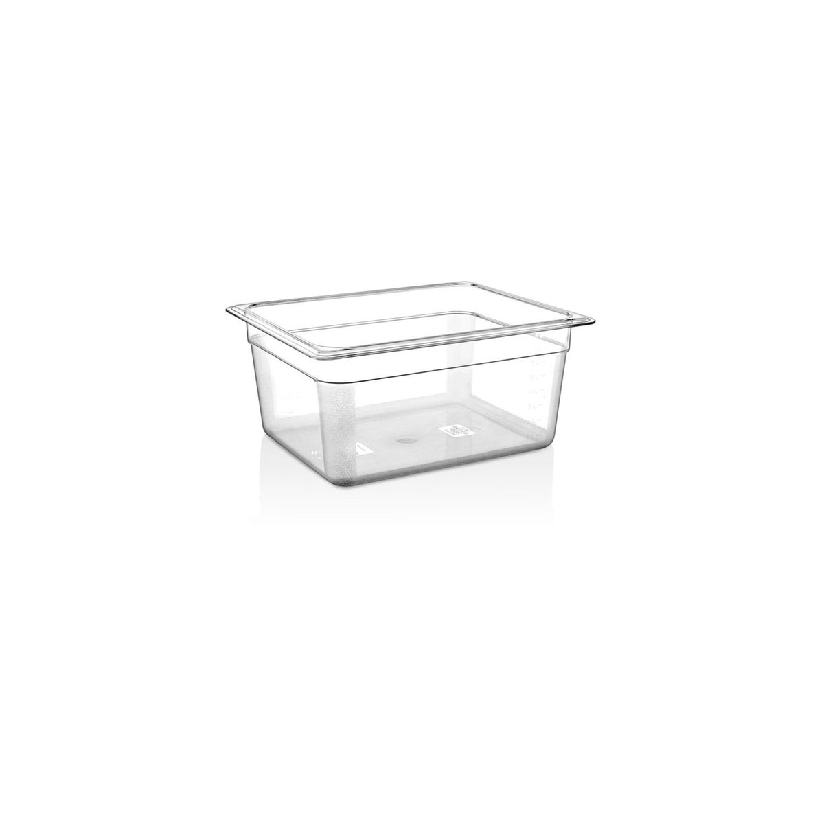 GASTROPLAST - CONTENEDOR POLICARBONATO TRANSPARENTE 1/2x15 cms. GASTROPLAST