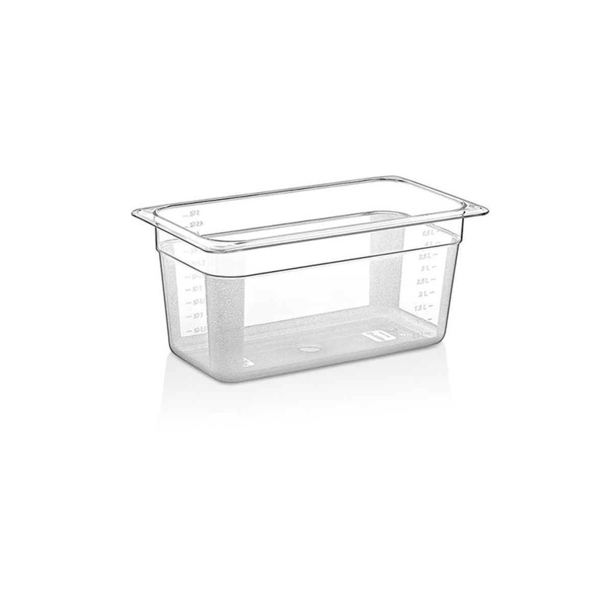 GASTROPLAST - CONTENEDOR POLICARBONATO TRANSPARENTE 1/3x15 CMS GASTROPLAST