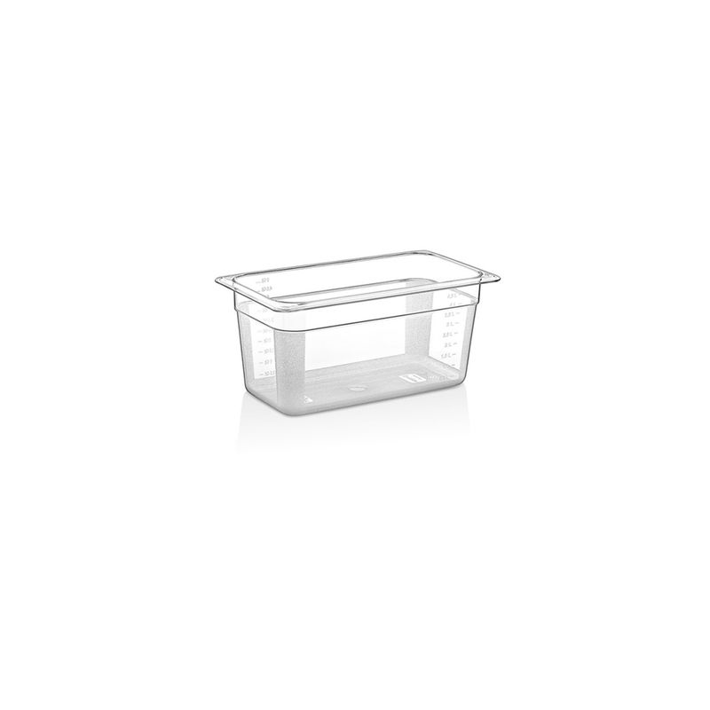 GASTROPLAST - CONTENEDOR POLICARBONATO TRANSPARENTE 1/3x15 CMS GASTROPLAST