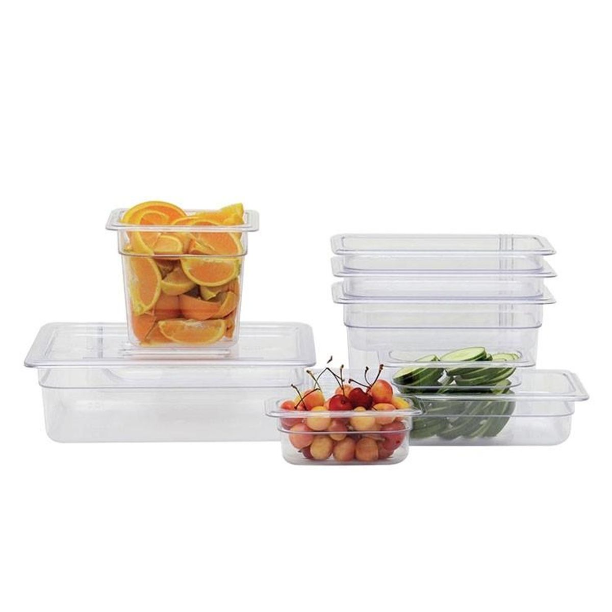 GASTROPLAST - CONTENEDOR POLICARBONATO TRANSPARENTE 1/3x15 CMS GASTROPLAST