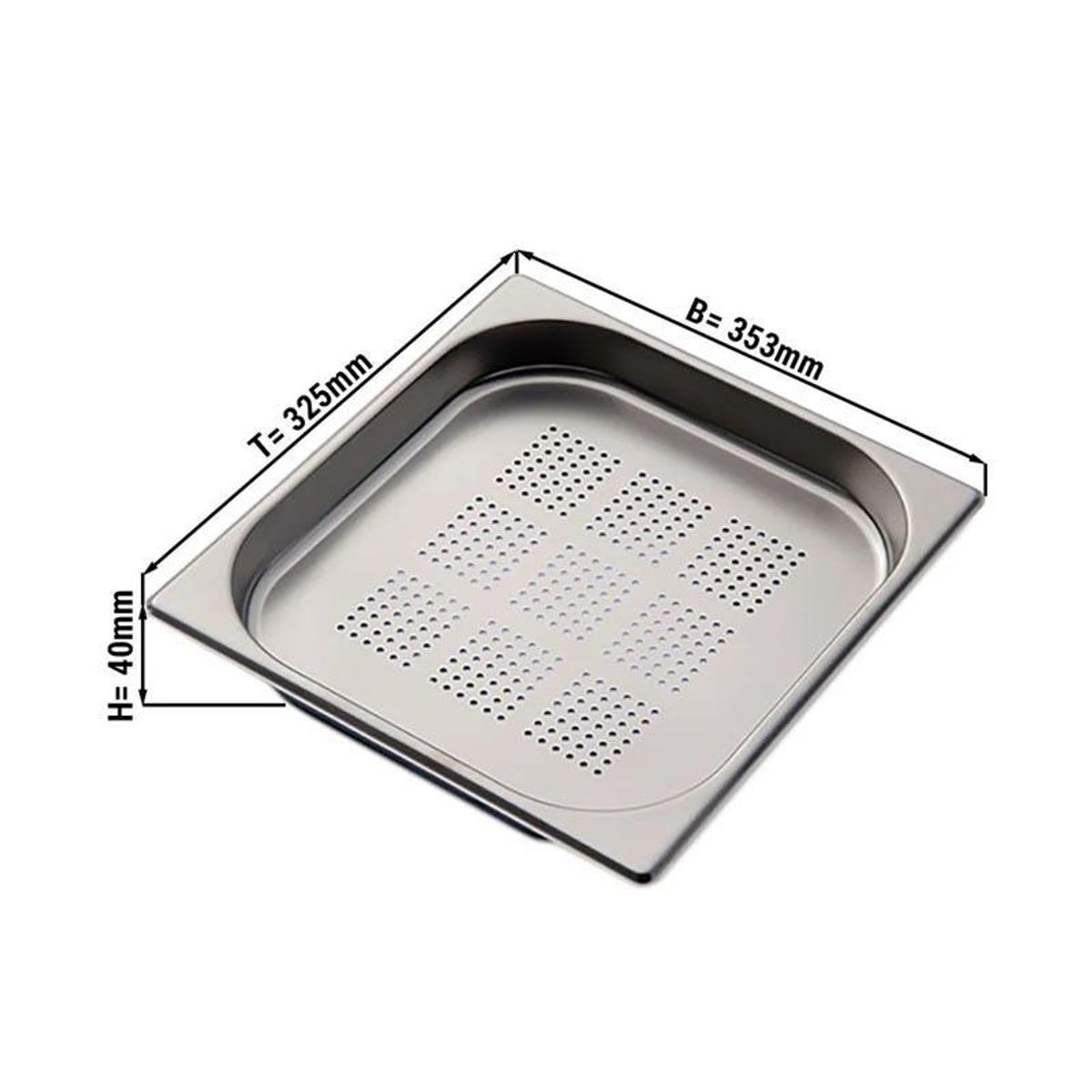 COOK IN - Contenedor Gastronomico Perforado Gn 2/3 X 4 Cm Ac Inox IMAHE