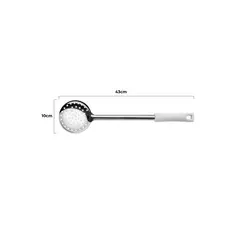 IMAHE - ESPUMADERA ACERO INOX 43 CM MANGO BLANCO