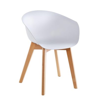 Imagen 2 del producto Pack x4 Sillas de Comedor con Apoyabrazos Tulip Blanca - Blanco