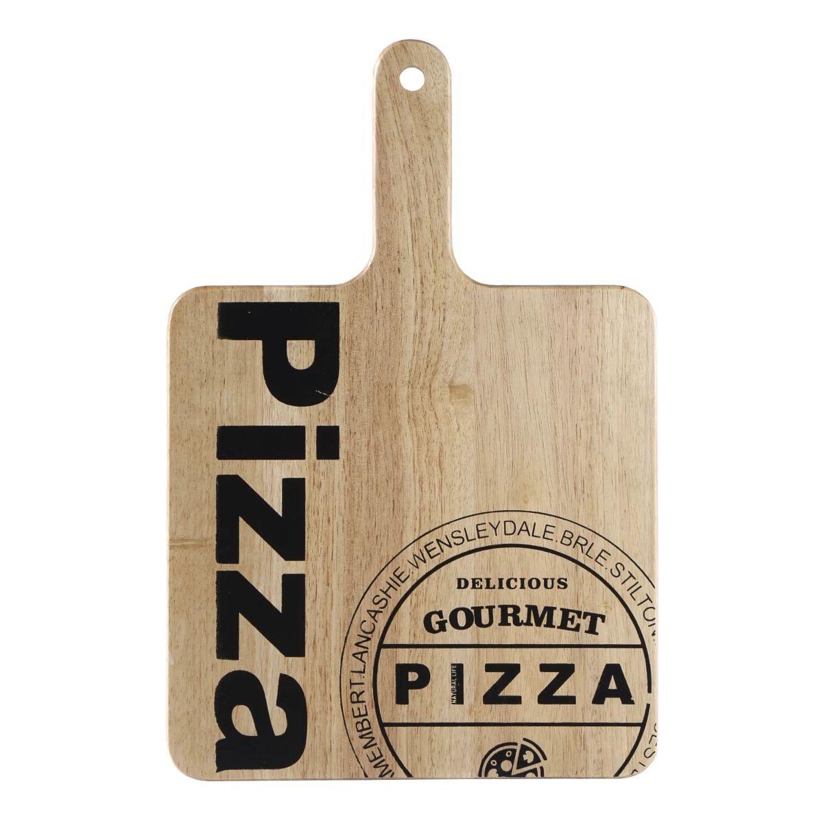 OEM - TABLA DE CORTE CON MANGO 40 X 30 CM CAUCHO NATURAL BERNER