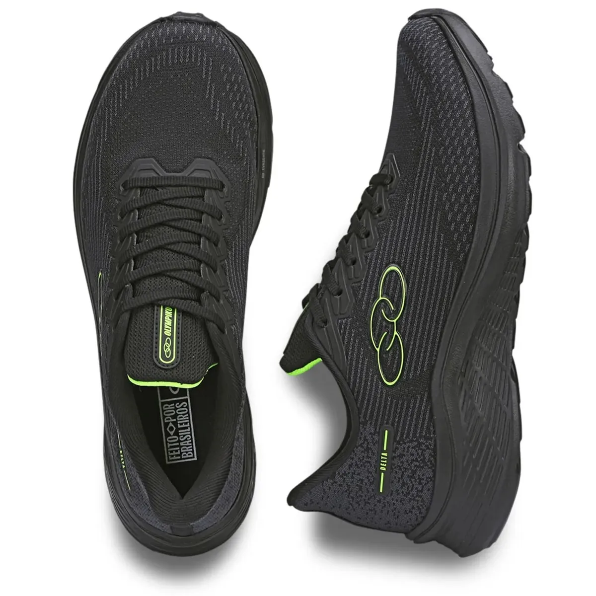 OLYMPIKUS - Zapatilla Hombre Delta Negro/Verde Olympikus