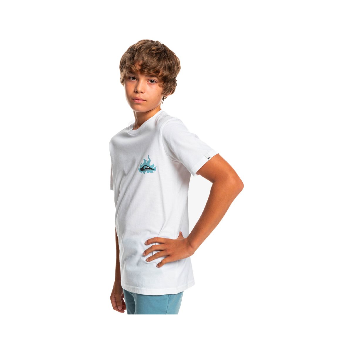 QUIKSILVER - Polera Quiksilver Hells Yeah Niño White