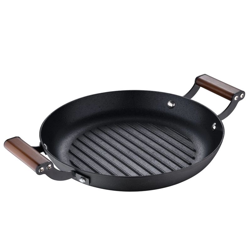 OEM - PLANCHA ASADOR REDONDA 28CM HIERRO BERNER