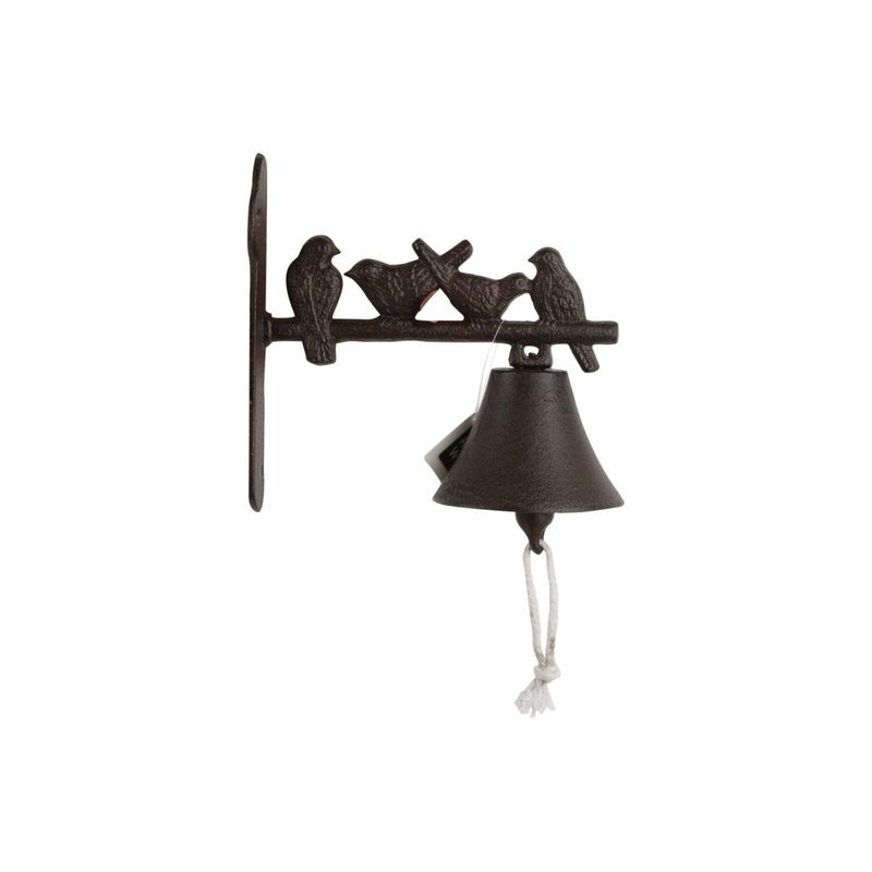 HOMEWELL - Campana Mural Hierro Pared Metal Pájaros HOMEWELL