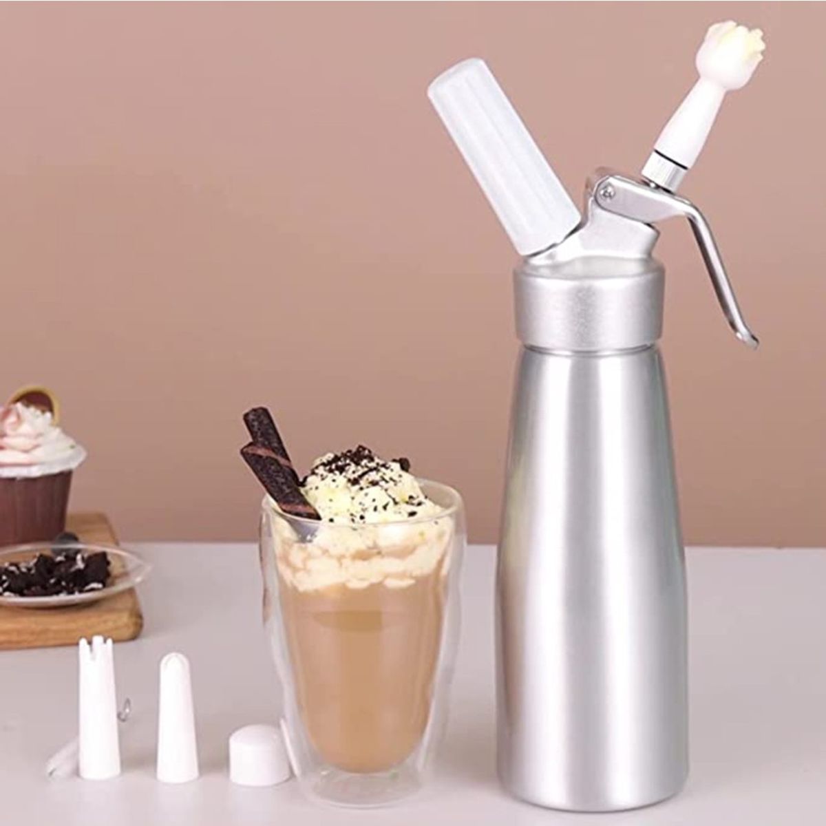 IMAHE - Sifon Crema Aluminio 0.5 Lts IMAHE