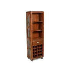 MEYA MUEBLES - Cava Jal para vinos de madera 190x60x35