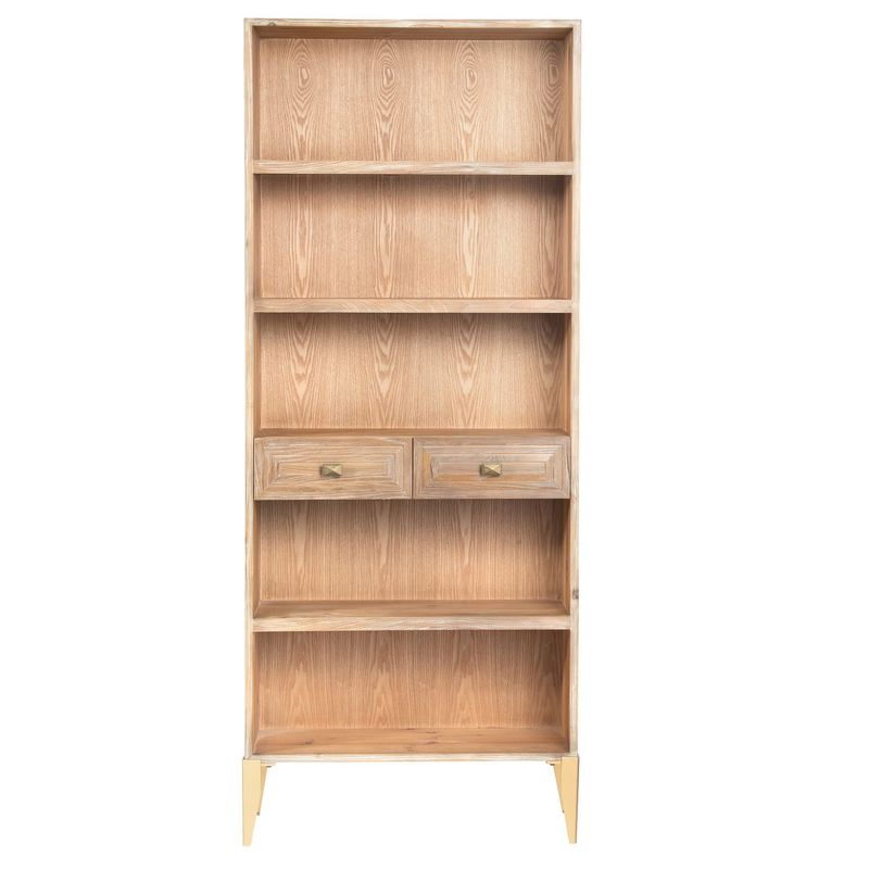 MEYA MUEBLES - Librero Terney madera 200x82x35