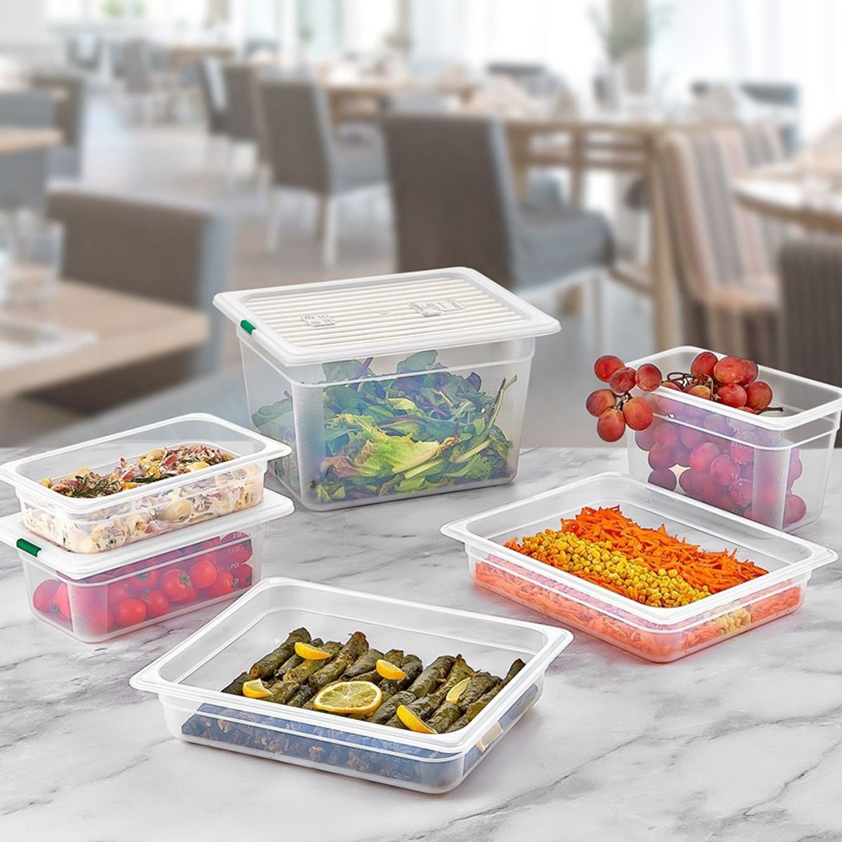 IMAHE - CONTENEDOR POLICARBONATO TRANSP. GN1/3x6.5 cms. IMAHE