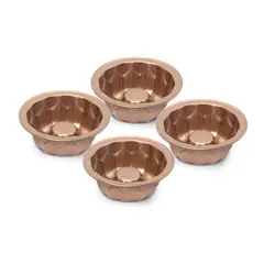 IMAHE - SET 4 MINI JAZMINES 11X4 CM ANTIAD. COBRE