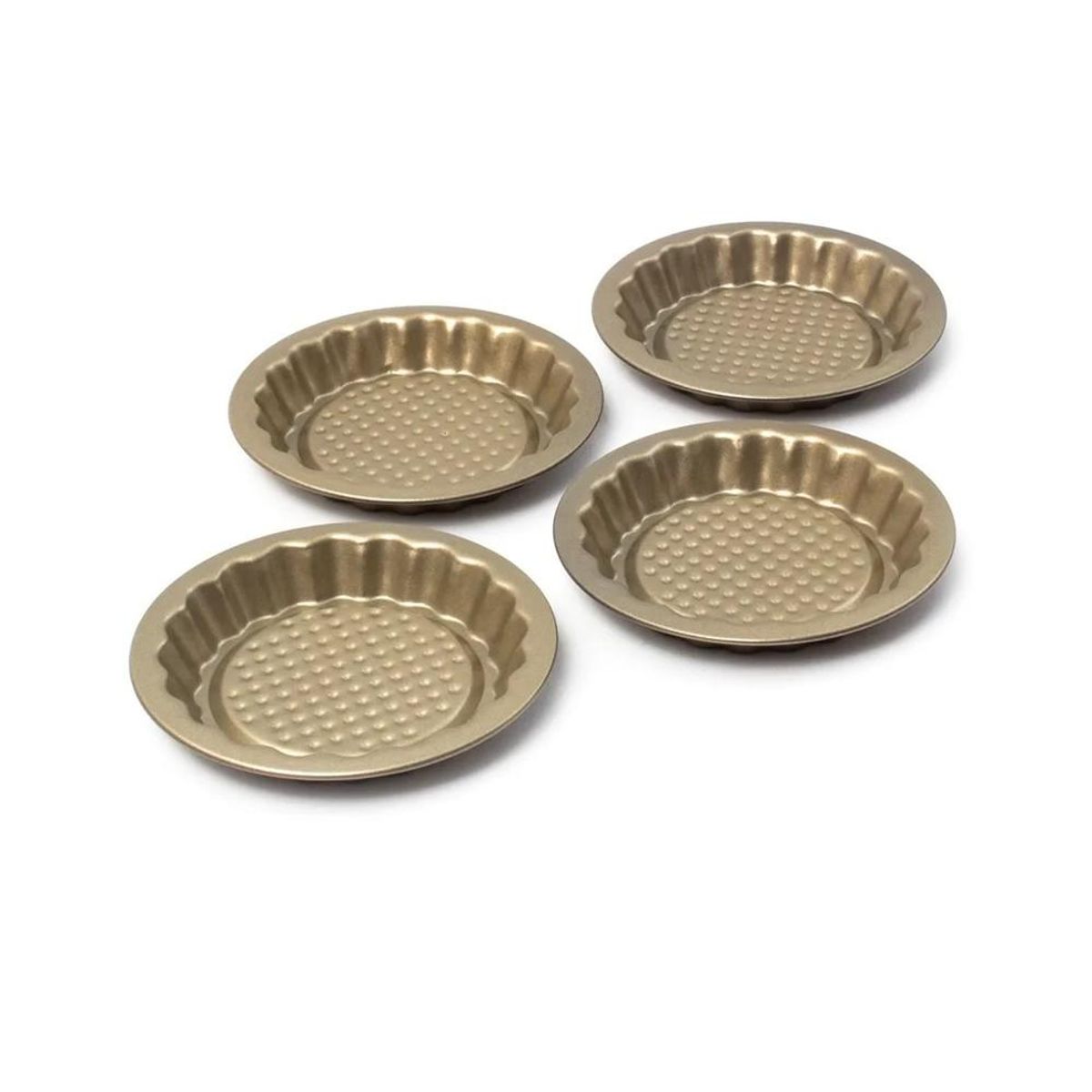 IMAHE - SET 4 MINI TARTALETAS NON STICK GOLD