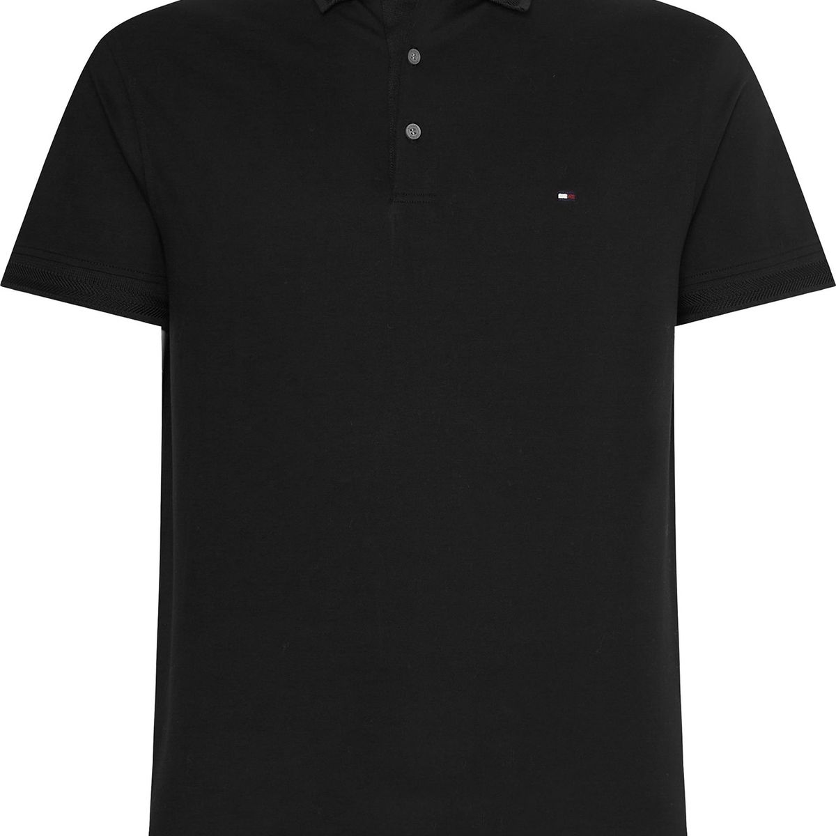 TOMMY HILFIGER - Polo Essential Casual Slim Fit Negro Tommy Hilfiger
