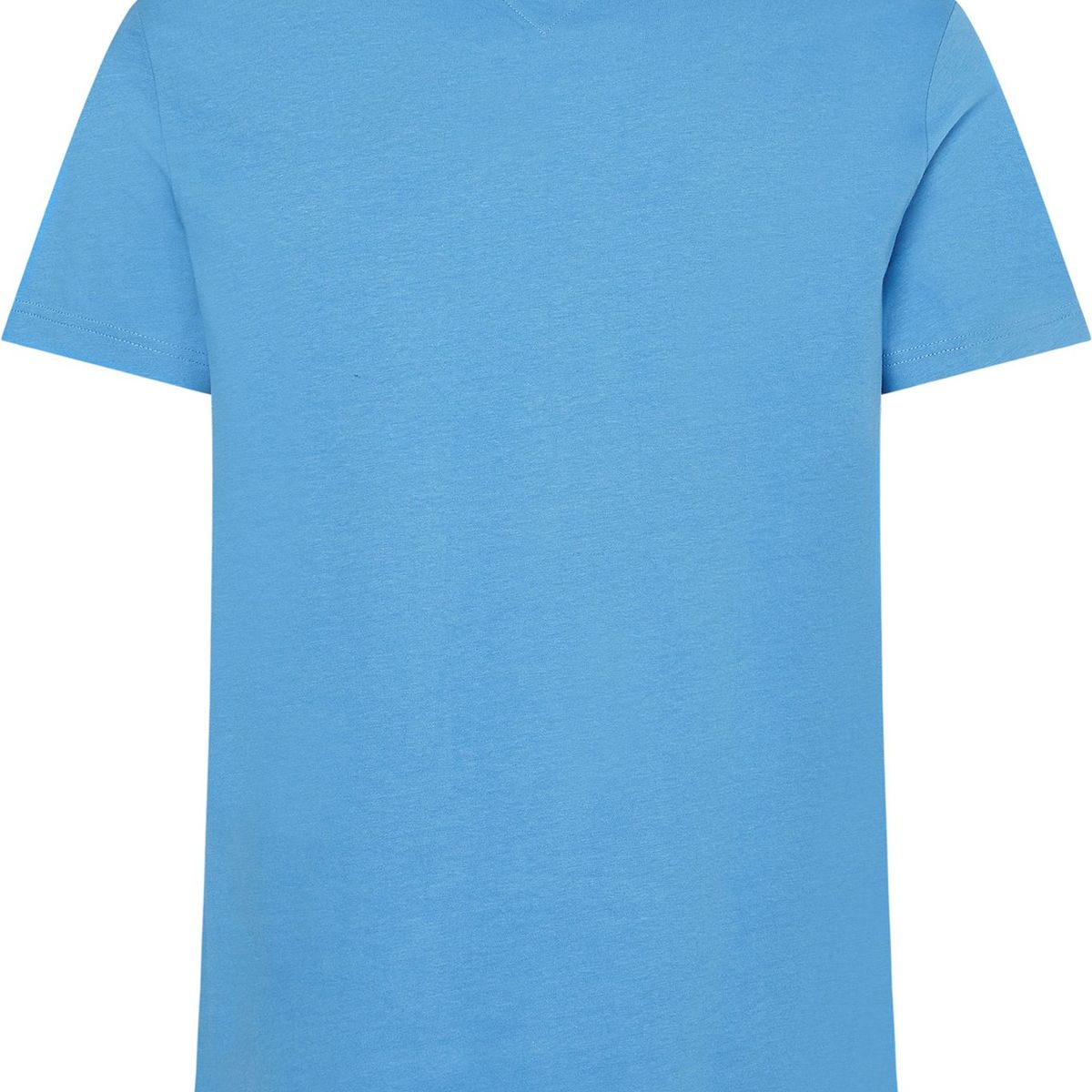 TOMMY HILFIGER - Polera Essential Cotton C-Neck Slim Fit Celeste Tommy Hilfiger