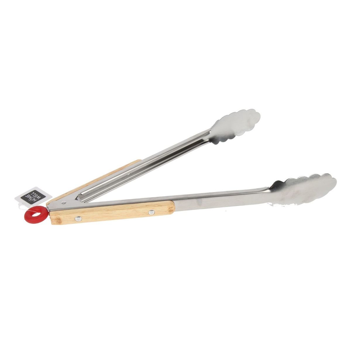 HOMEWELL - Pinza de Metal Mango Madera 30cm HOMEWELL