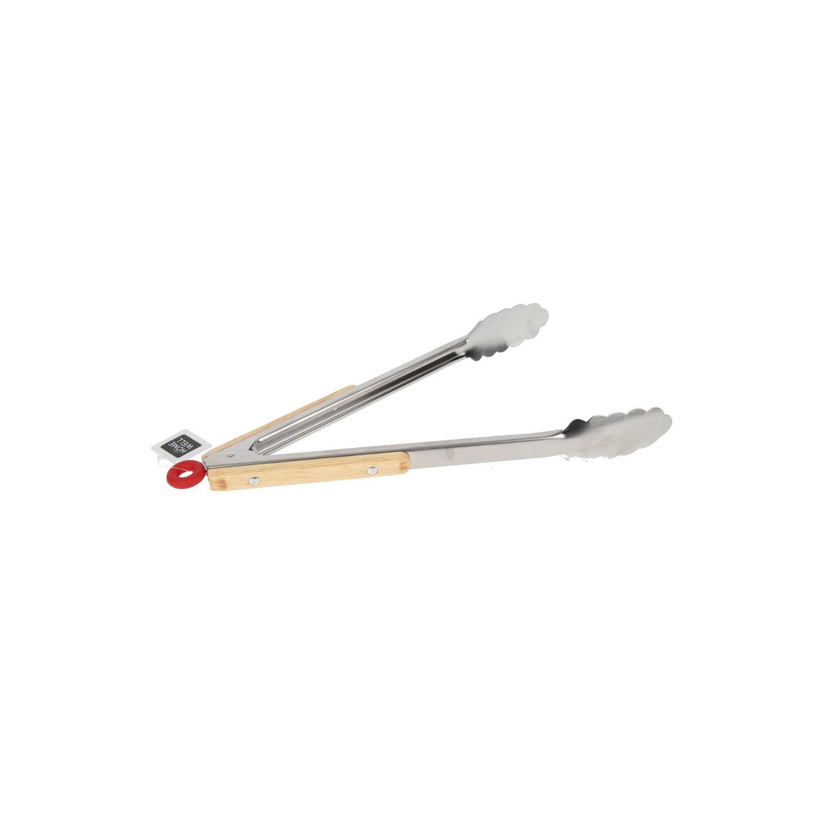 HOMEWELL - Pinza de Metal Mango Madera 30cm HOMEWELL