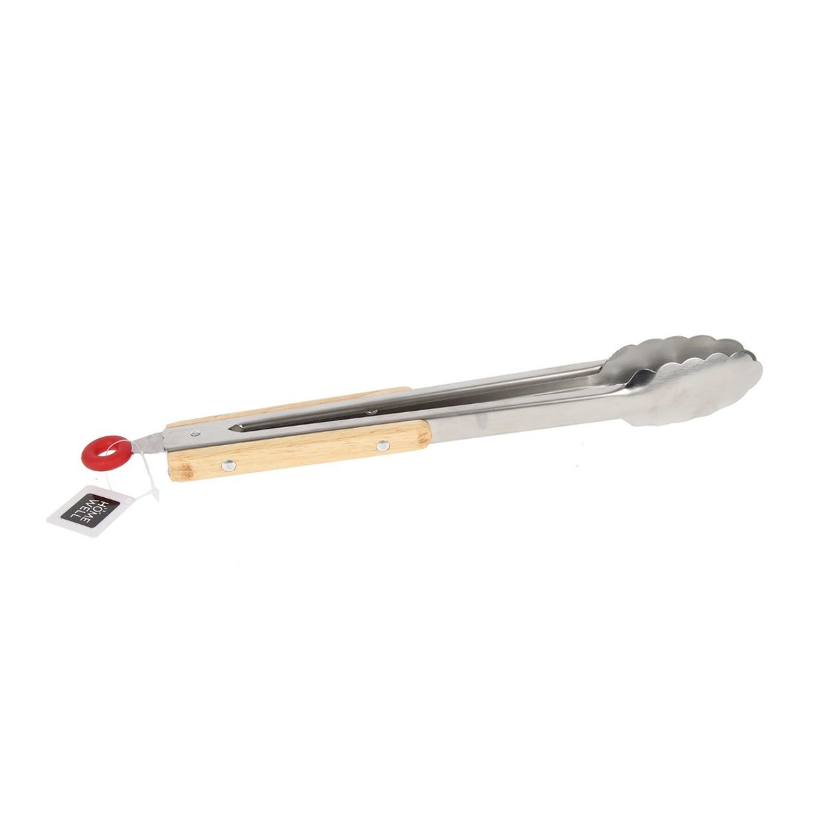 HOMEWELL - Pinza de Metal Mango Madera 30cm HOMEWELL