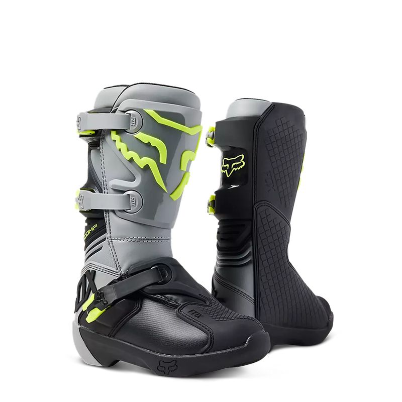 FOX - Botas Moto Niño Comp Gris Fox FOX