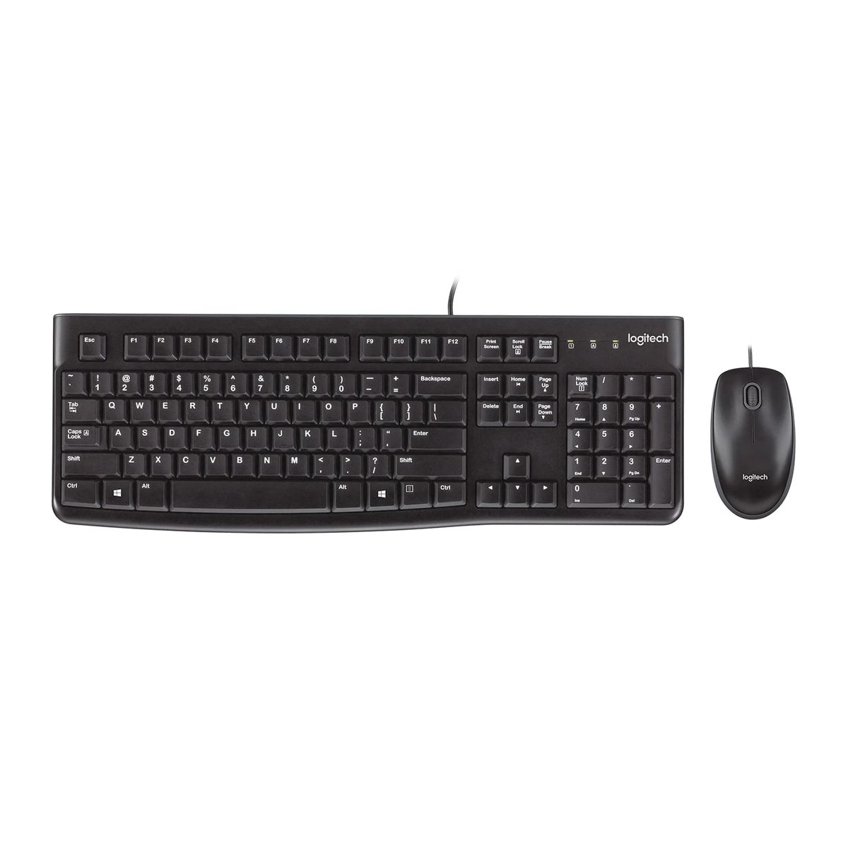 LOGITECH - Kit Combo Teclado y Mouse Logitech MK120 USB Español