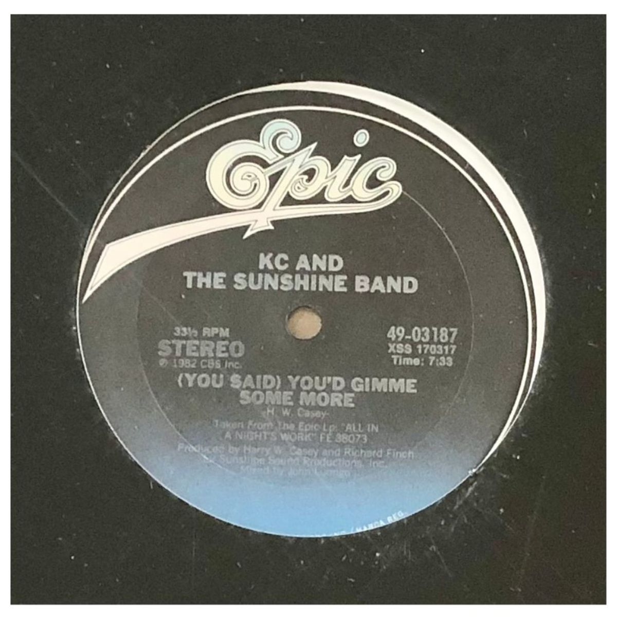 HITWAY MUSIC - KC - (YOU SAID) YOU'D GIMME SOME MORE - 12" MAXI SINGLE VINILO HITWAY MUSIC