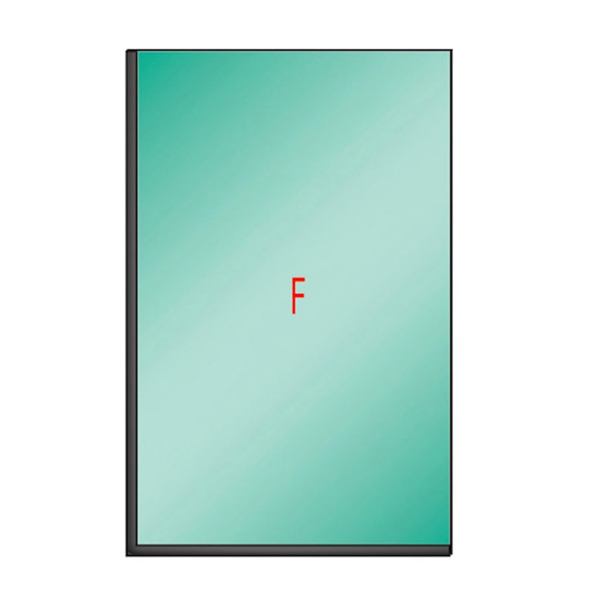 WINKO - Shower door fijo 80 x 180 de 8mm Black