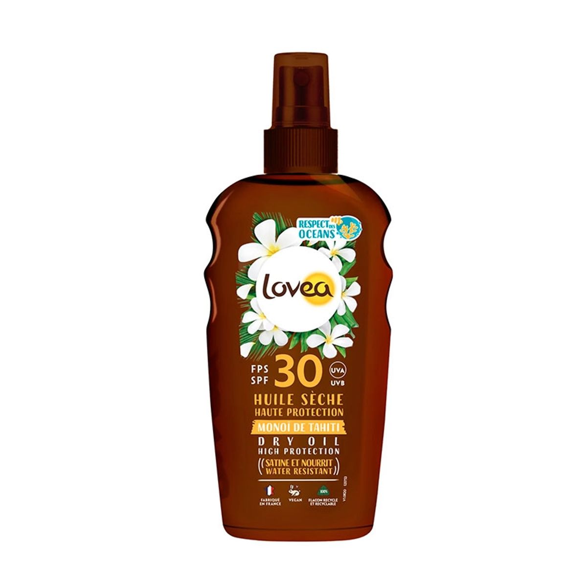 LOVEA - Aceite Seco bronceante Monio de Tahití Lovea 150 Ml