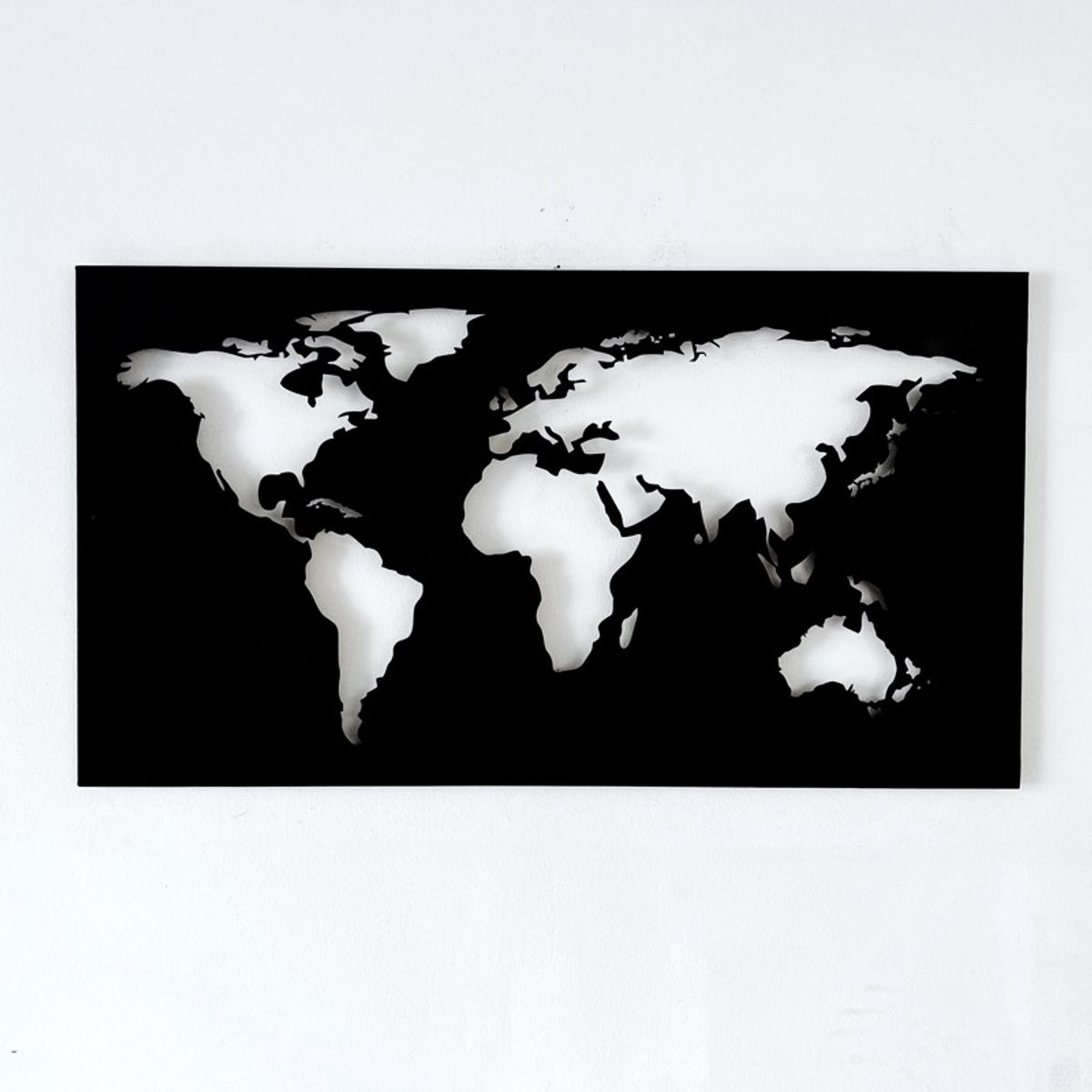 GENERICO - Cuadro Mapa Negro Mate