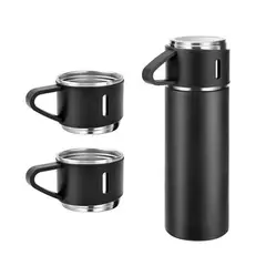 UNIVERSAL - Set Termo Agua Vasos Termicos 500ml Agua Caliente Vasos negro