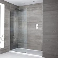 Shower door fijo 80 x 180 de 8mm Aluminio