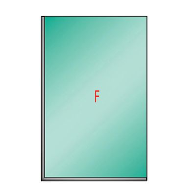 Imagen 2 del producto Shower door fijo 80 x 180 de 8mm Aluminio