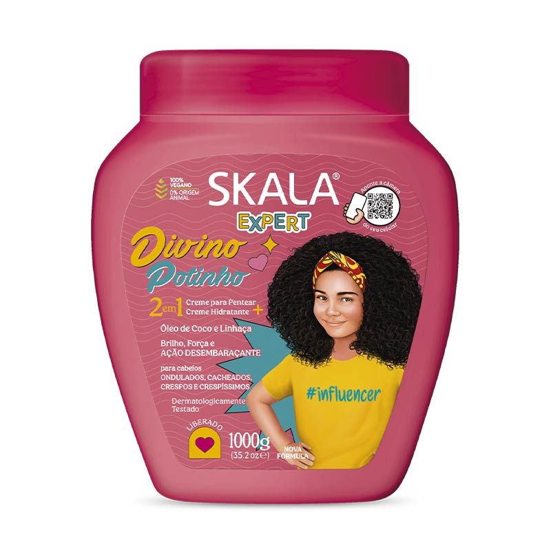 SKALA - Crema Para Peinar Rizos Hidratante 2 En 1 Skala Kids 1000 Gr