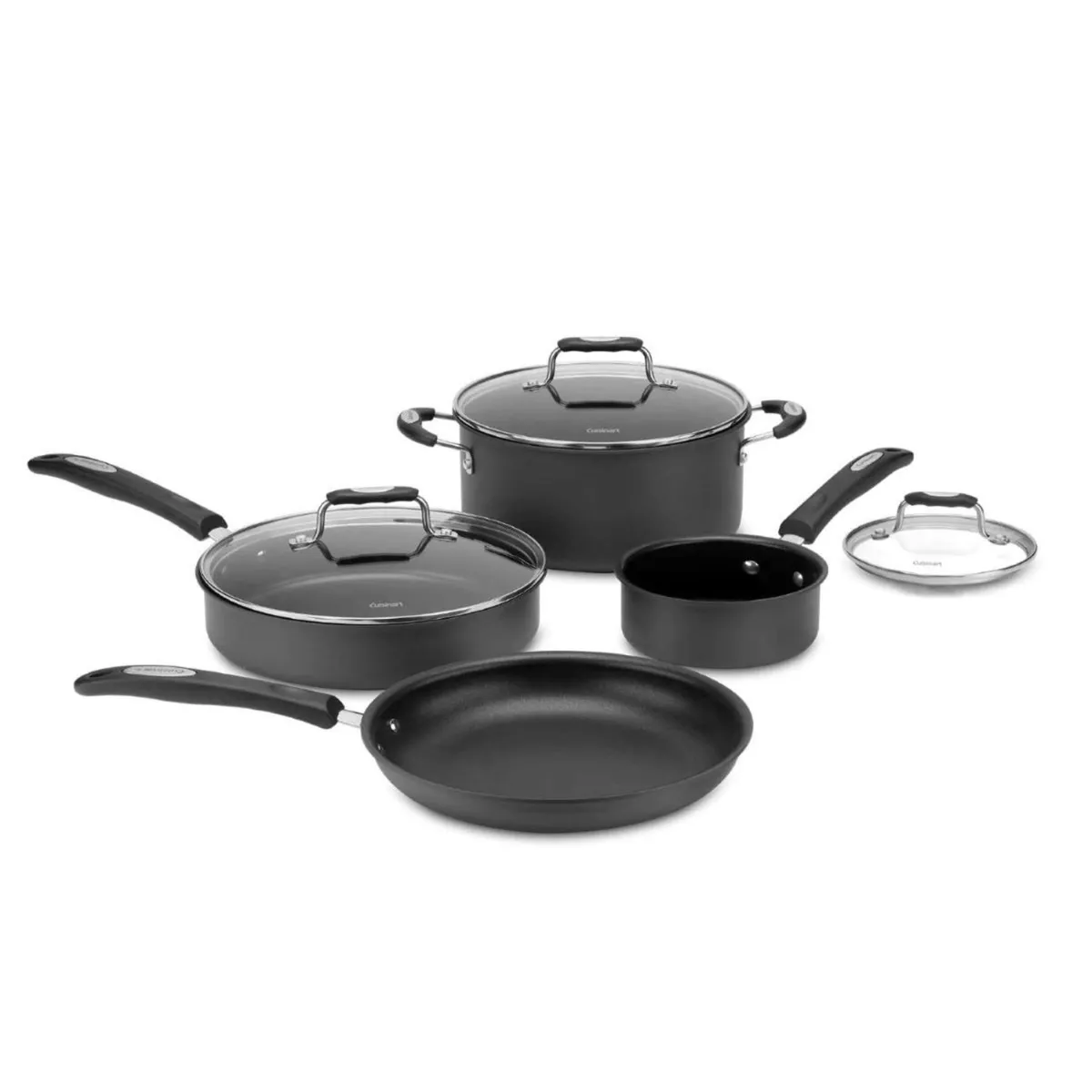 CUISINART - Bateria Cuisinart Classica Anodizado 7P Negra
