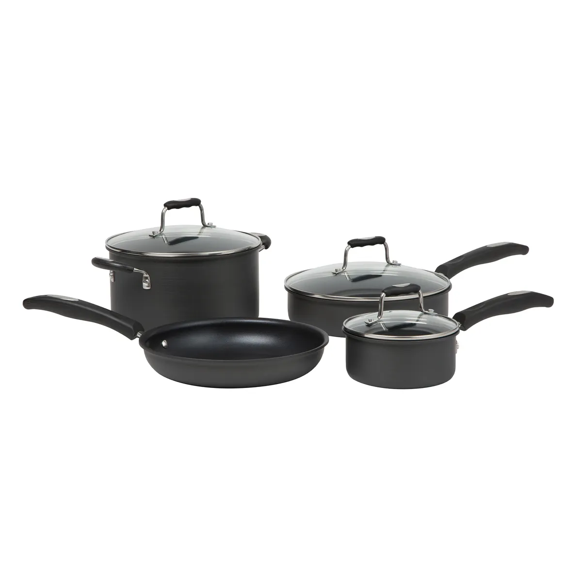 CUISINART - Bateria Cuisinart Classica Anodizado 7P Negra