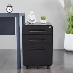 GENERICO - Gabinete Cajonera Moderna Para Oficina Standing Desk Negro