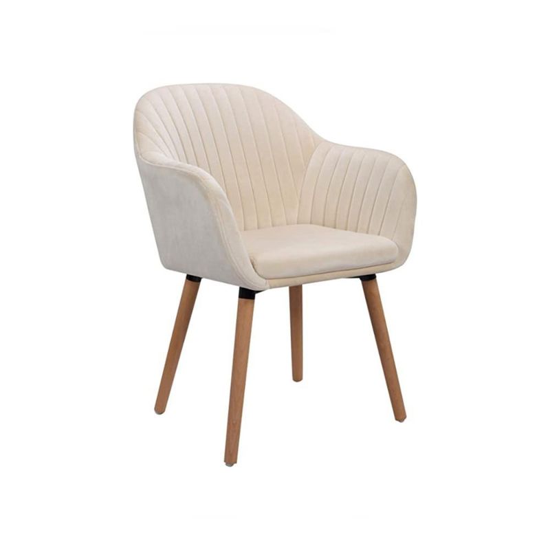 KLIK - Butaca Sitial Poltrona Diamante Terciopelo Acolchado - Beige KLIK